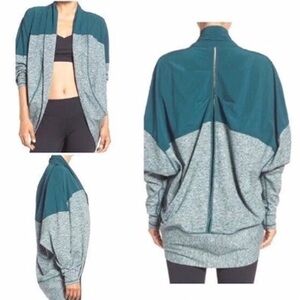 ZELLA heathered green reversible cardigan Cocoon Jacket Sz M/L NWOT